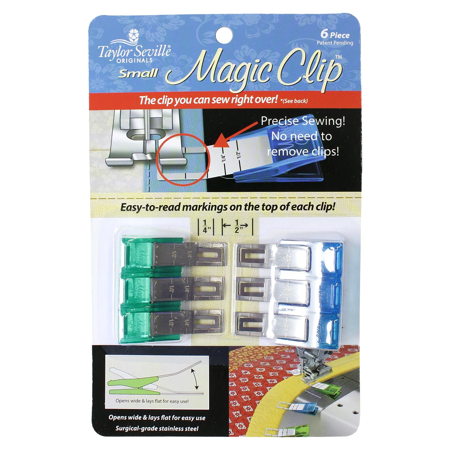 

Taylor Seville Волшебные клипсы Общая длина 6 маленьких, 44 мм, штук, TS-04287