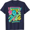 90s Vibe Vintage Retro Costume Party Nineties Unisexs Womens TShirt Music Lover Cool 90s Costume Funny Graphic Tee Tops Gifts