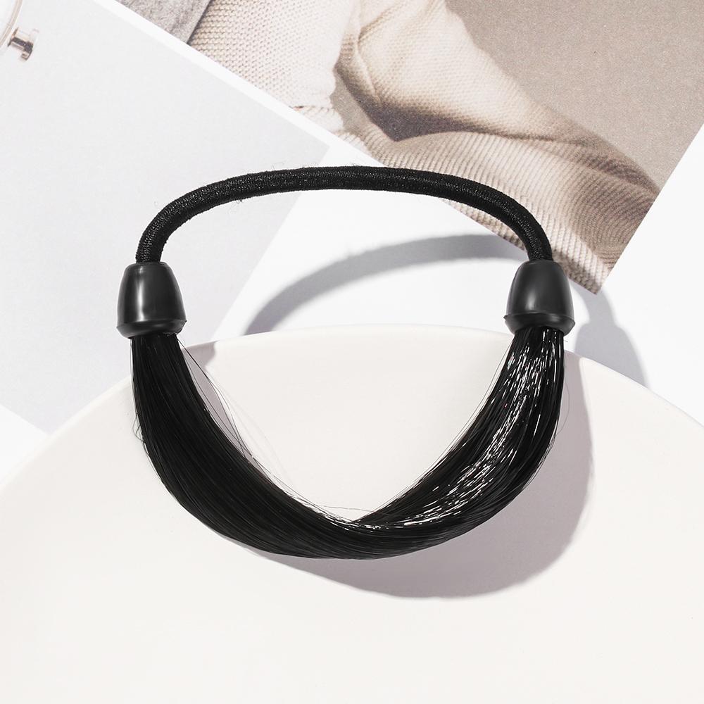 Dámské módní vícebarevné paruky s elastickým páskem, pokrývky hlavy, lano na vlasy, kroužek na vlasy