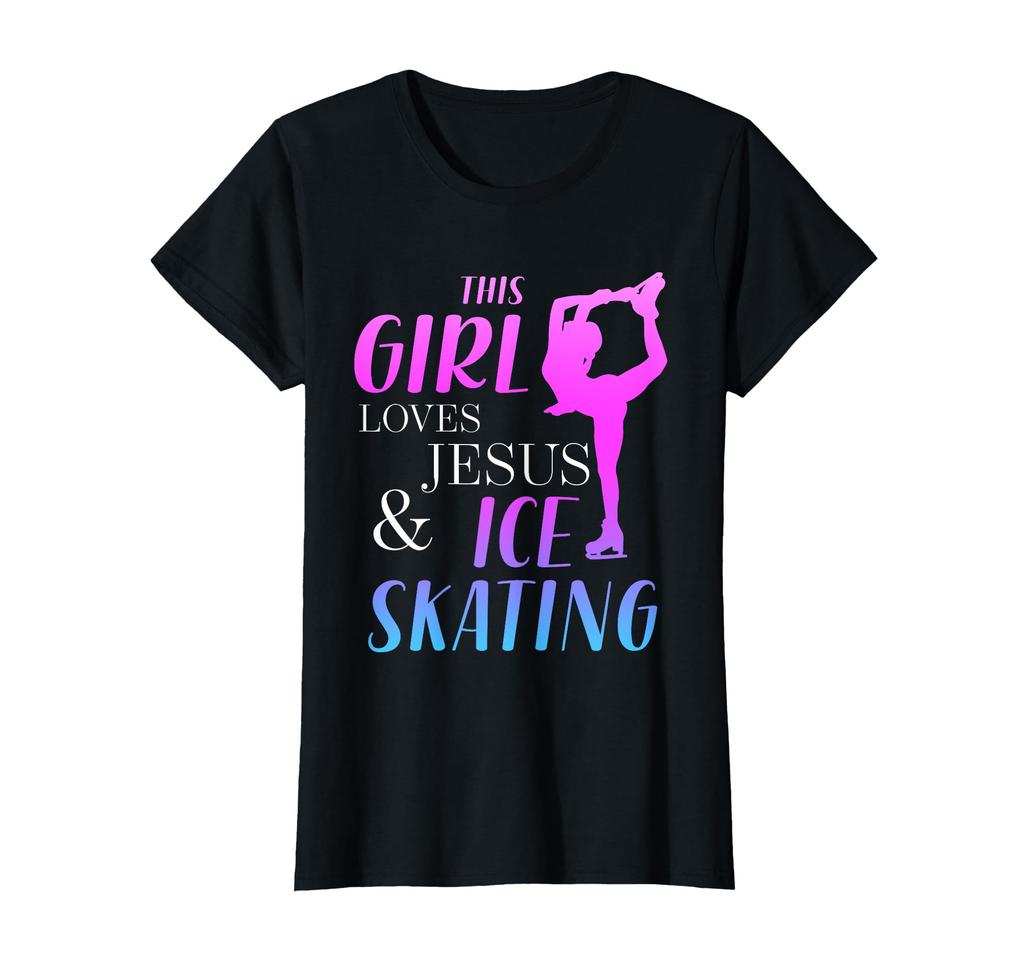 Ice Skating Design for Jesus Believing Figure Skaters T-Shirt