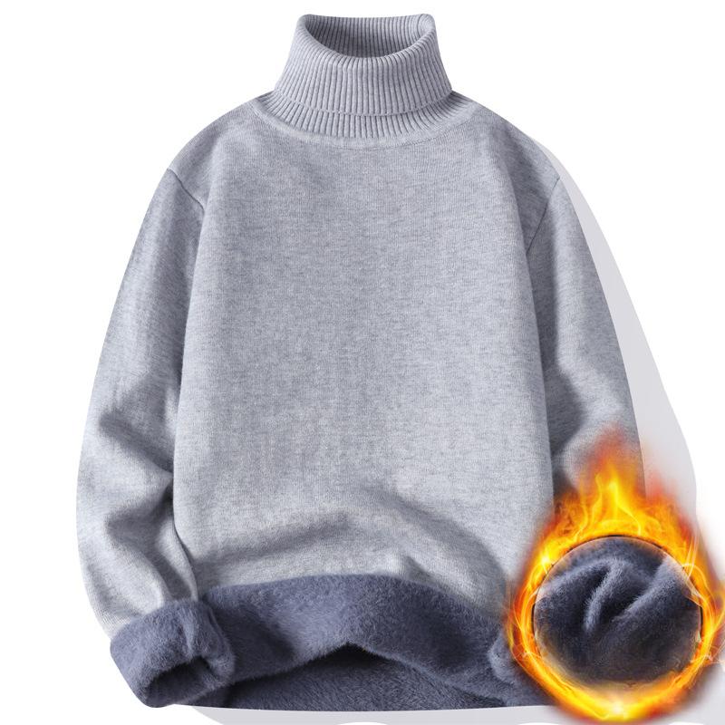 Maglione caldo a collo alto da uomo autunno inverno Maglioni da uomo lavorati a maglia Maglione a collo alto da uomo Maglione casual slim fit