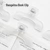 Przezroczysty Klips do Książek z Designem Wnęki - Modny Uchwyt na Notatki z TikToka dla Uczniów