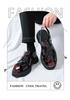 Men's Roman Sandals: Summer Leather Thick Sole Casual Shoes – Large Size