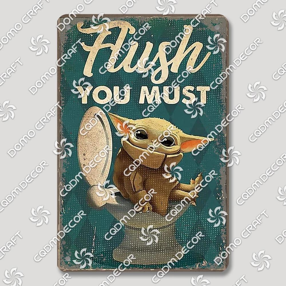 Vintage Retro Metal Tin Signs  Cute Owl Pig Cat and Funny WC Posters for Bathroom Mall BBQ Cafe Bar Pub Wall Decor