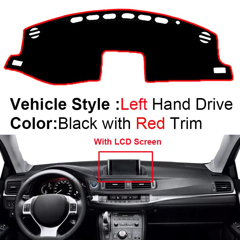 Car Inner Dashboard Cover For Lexus CT 200h 2011 - 2019 CT200h Auto Dash Mat Carpet Cape Sun shade Dashmat Pad 2018 2017 2016