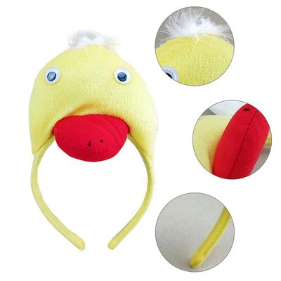 Stylová čelenka s kachní hlavou pro dívky a chlapce Kreslená čelenka do vlasů Zábavný a odolný vlasový doplněk