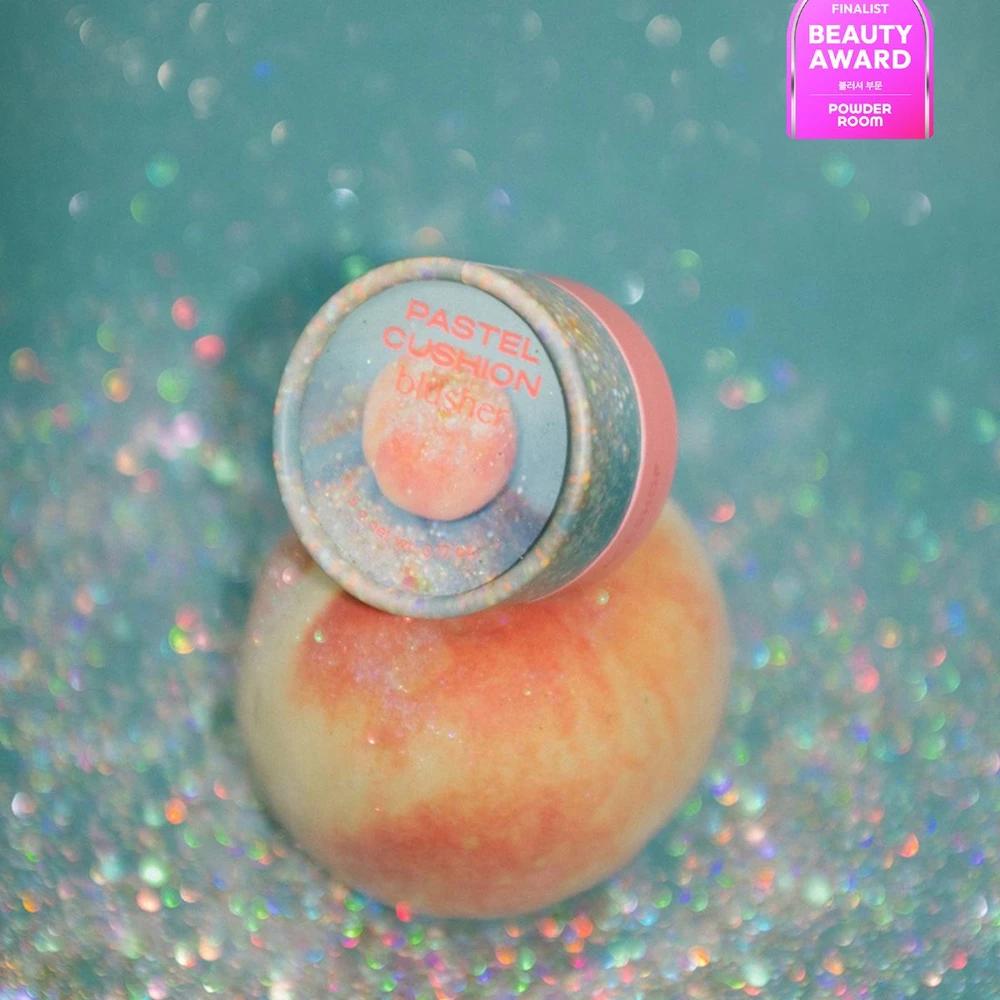 Пастельные румяна-кушон 01 Glittery Peach
