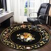1PC Floral Decorative Chair Carpet for Office Non-Slip, Lightweight, Machine Washable Rug for Office, Sleeping, Room - Holiday Decoryy251009085