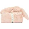 JELLYCAT Shy Series Bonnie Rabbit Rouge Pink Blanket Soothing Towel