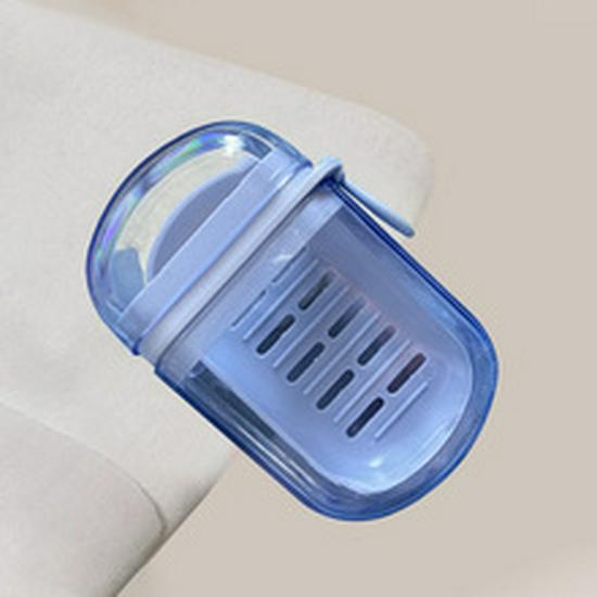 

Compact Double-Layer Portable Soap Dish with Draining Lid for Travel and Home Use