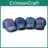Unisex Denim Cap With Embroidery And Short Brim For All Seasons Wear