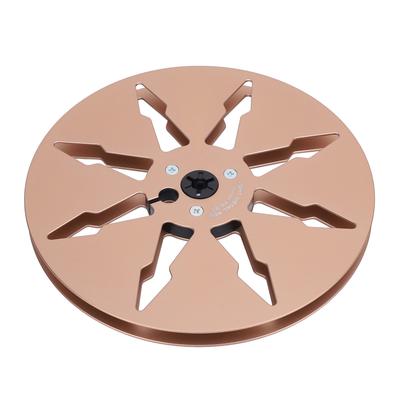 1 4 7 Inch Empty Tape Reel 8 Holes Aluminum Alloy Open Reel Sound Tape Empty Reel for Reel To Reel for ReVox Studer Gold