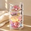 Rotatable Base Rotatable Storage Box Four‑layer Hair Clip Container Hair Tie Holder  Bedroom