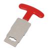 Swimming Pool Eyeball Seat Removal Tool, Stainless Steel Pool Plug Removal Tool with Rubber Handle for Swimming Pool,  a,