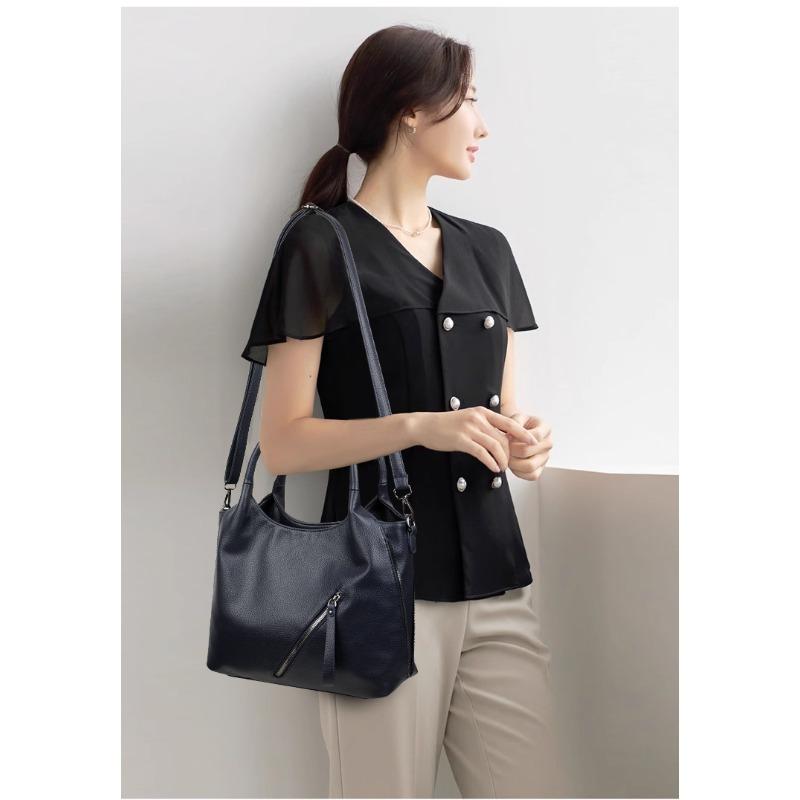 Modische Kunstleder-Umhängetasche für Damen, Handtasche mit großem Fassungsvermögen, Retro-Umhängetasche geeignet für den täglichen Gebrauch und zum Einkaufen