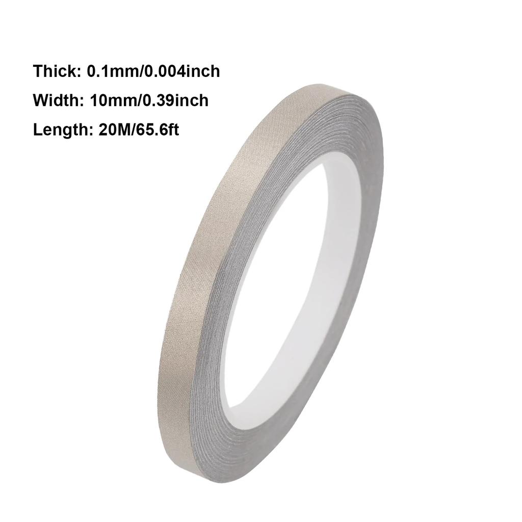 1pcs 20 Meter Double Conductive Fabric Cloth Tape Single-Sided Laptop Cellphone LCD EMI Shielding Adhesive Tape