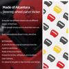 Betterhumz For Dodge Challenger 2015-2023 Made of Alcantara Car Steering Wheel Panel Trim Stickers Tuning Interior Accessories T666