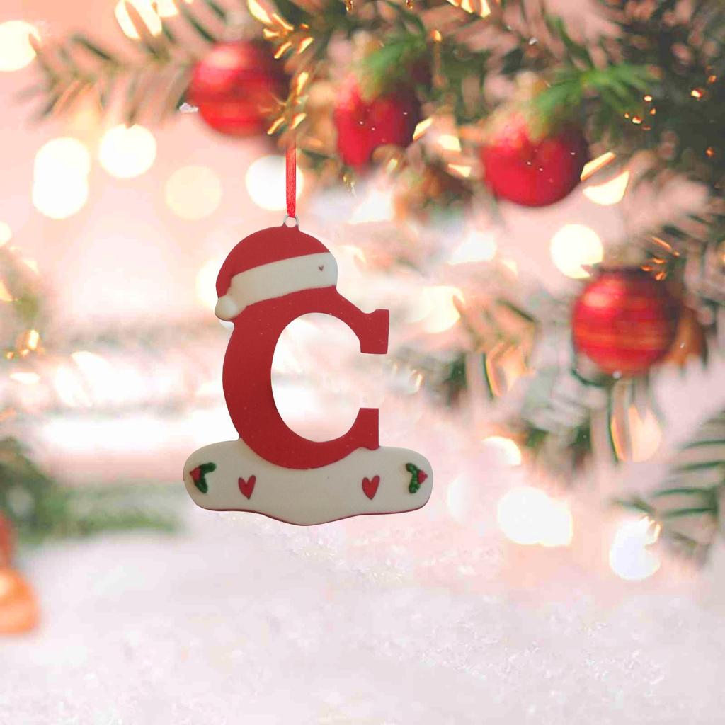 Christmas Tree Decoration Pendant Personalized Christmas 26 Letter Ornaments