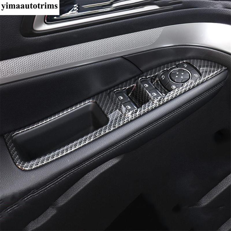Steering Wheel / Pillar A Frame / Glove Box / Gear Shift Panel / Window Lift Cover Trim Accessories For Ford Explorer 2016 -2018