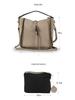 Echt Lederen Nieten Emmer Tas met Tijgerkop - Trendy Europese & Amerikaanse Crossbody Schouder Handtas
