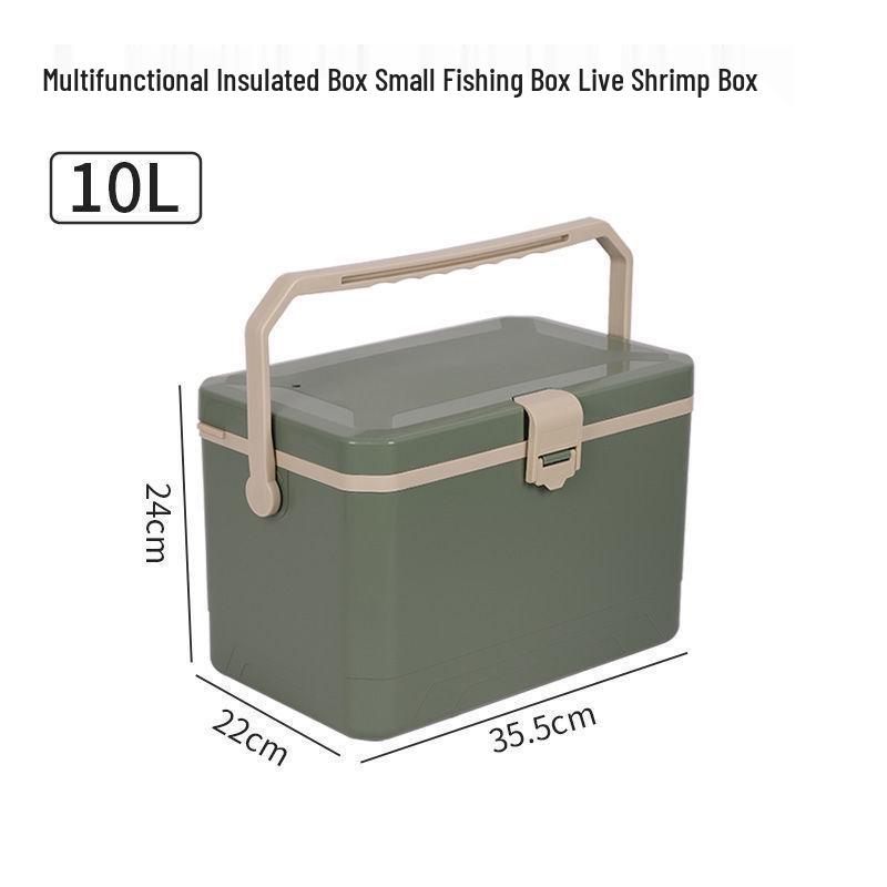 Sea Fishing Insulated Tackle Box with Oxygenator - Lightweight, Refrigerated, and Perfect for Live Shrimp.