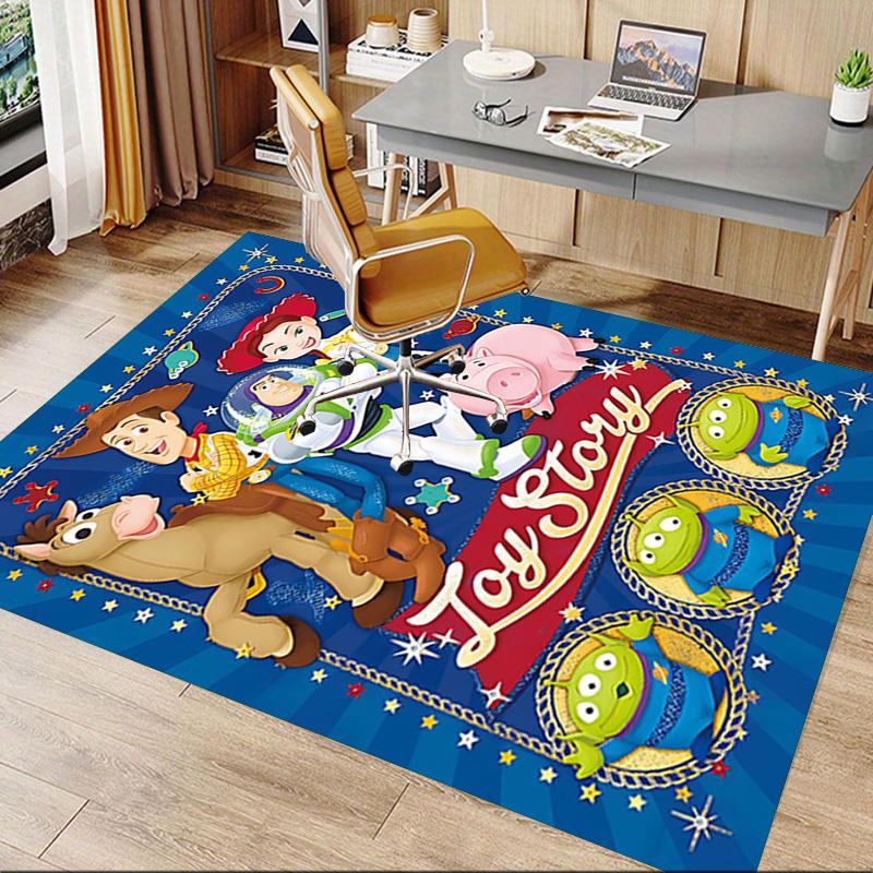 1pc Toy Story Adventure Carpet for Playroom Bedroom Living Room Sofa Home Decor,kids Game Area Rug Non-slip Floor Mat Y72945