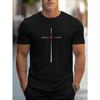 Men's 100% cotton summer loose fit Love Heart Graphic printed slim fit casual sports round neck short sleeved T-shirt top