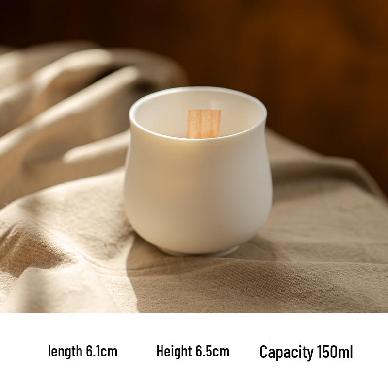 High-Grade Colored Ceramic Candle Cup - Simplistic DIY Aroma Soy Wax Container
