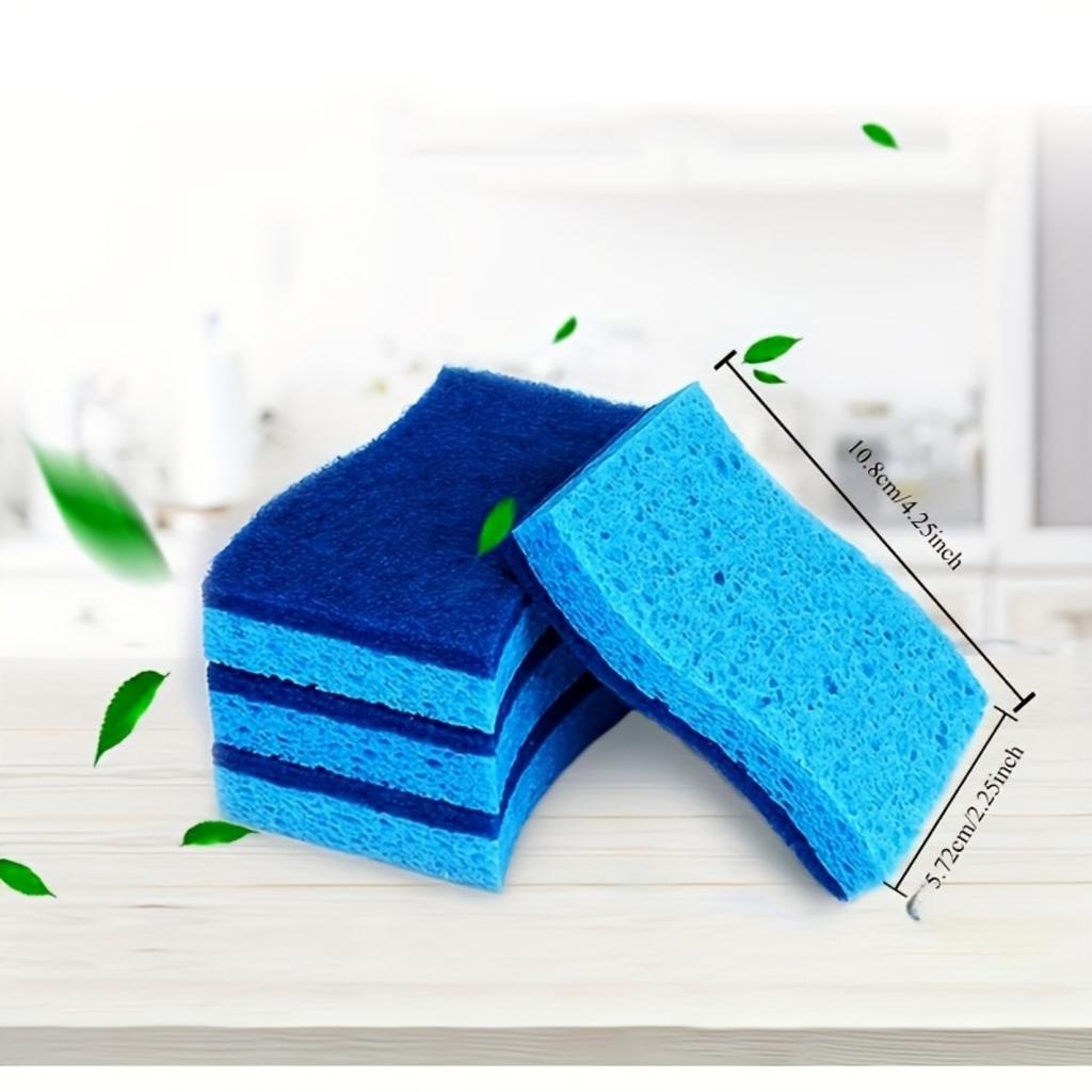 Leave No Trace Cleaning Sponge - Strong Cleaning Pad Suitable for Tableware and Stubborn Dirt, Powerful Washing Effect, Dishwashing Sponge