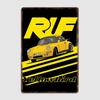 Classic Sports Car RUF Yellowbird CTR Rally Car Poster Metal Sign Posters Garage Custom Home Decor Room Decoration Wall Decor