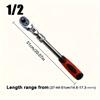 Telescopic Shaking Head Quick Ratchet Wrench 1/4 3/8 1/2 Quick Release Movable Head Chromium Molybdenum Steel Multifunctional Professional Repair