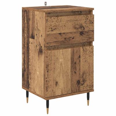 Reclaimed Wood Sideboard 40 X 35 X 70 Cm Engineered Wood and Iron