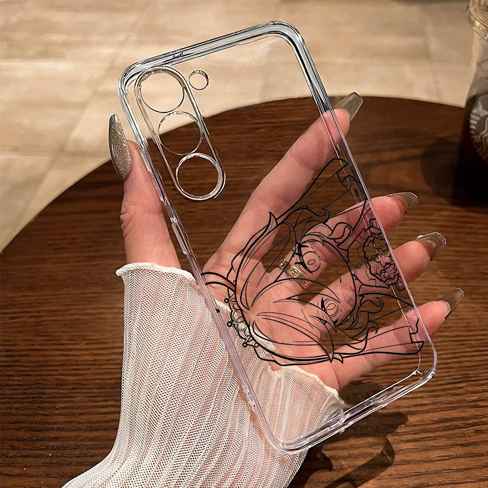 C-Clumbina Moon And F-Furian Whater-God Phone Case For SamsungA10 A12 A31 A40 A70 Transparent Cover Case Samsung a52 a52S