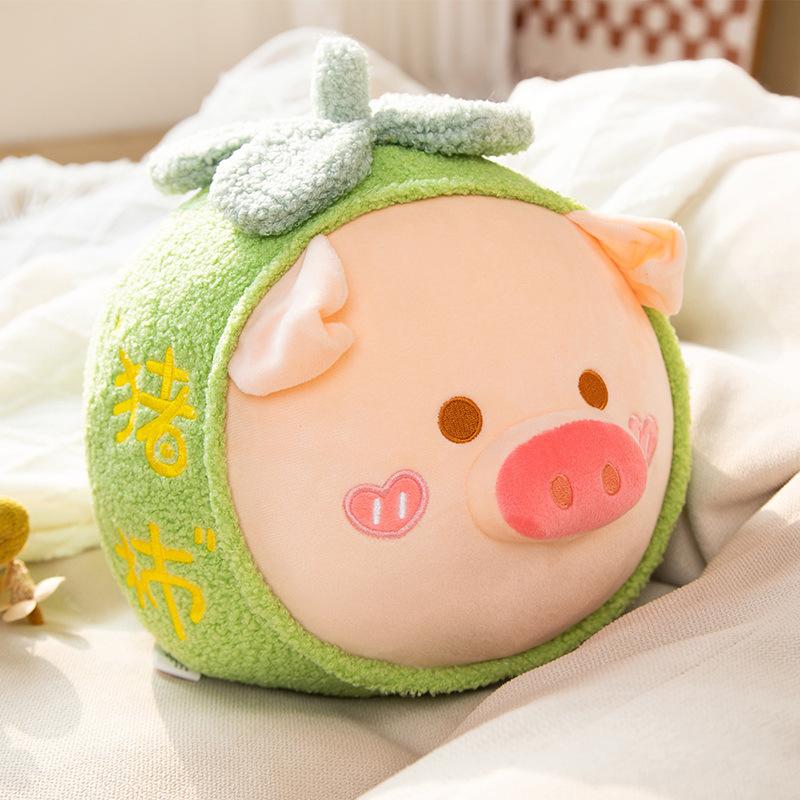 

Свинья кукла плюшевая игрушка свинья хурма гладкая подушка новогодний подарок забавная кукла подарок на день рождения 28cm