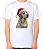 Labrador Retriever T-Shirt Merry Xmas Men Ladies Top Dog Christmas Tee