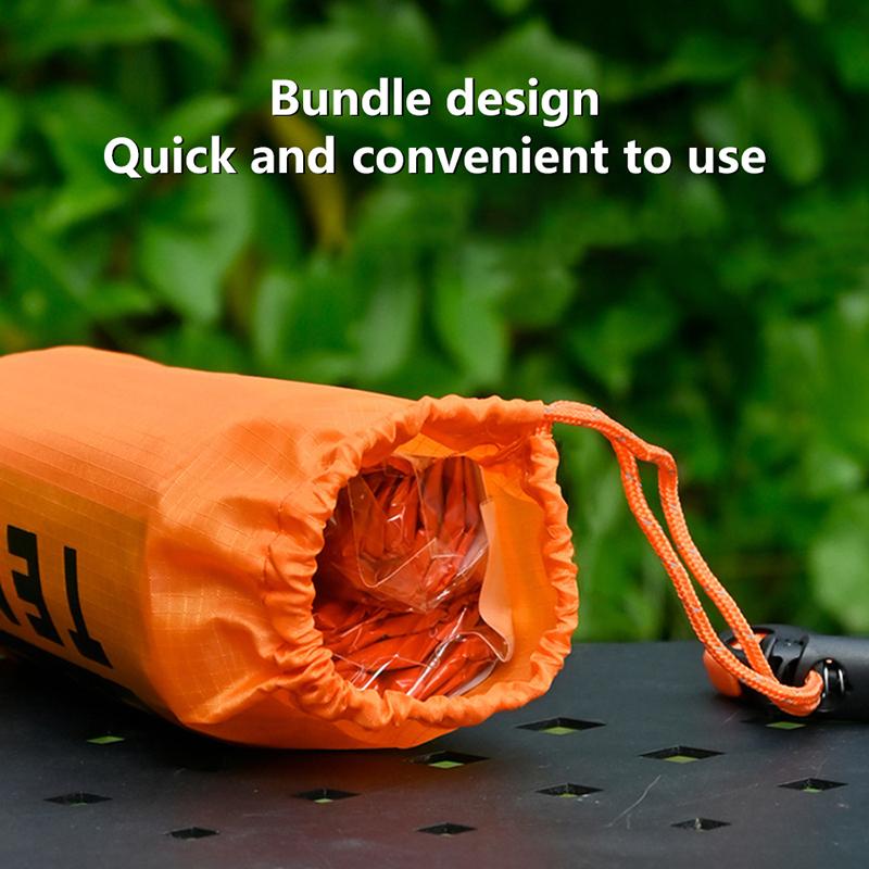 Outdoor Insulated Emergency Tent Waterproof Emergency Life Saving Insulated Tent Includes Life Whistle Ripstop Tentpouch