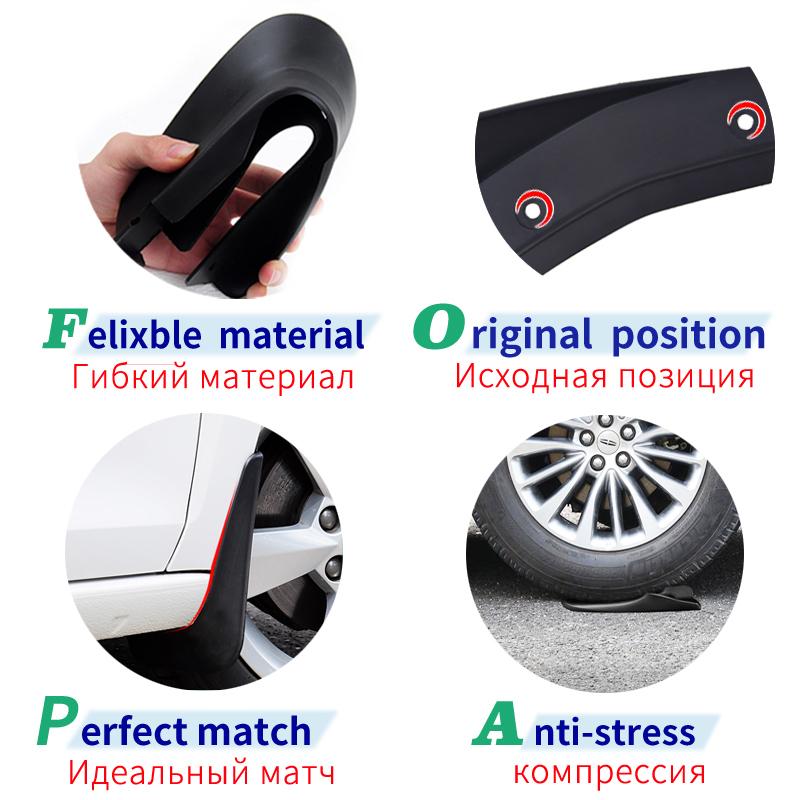 1Set Car Front Rear Mudguards For KIA Sportage (SL) 2011-2016 Accessories Mudflaps 1Set/4Pcs Fenders