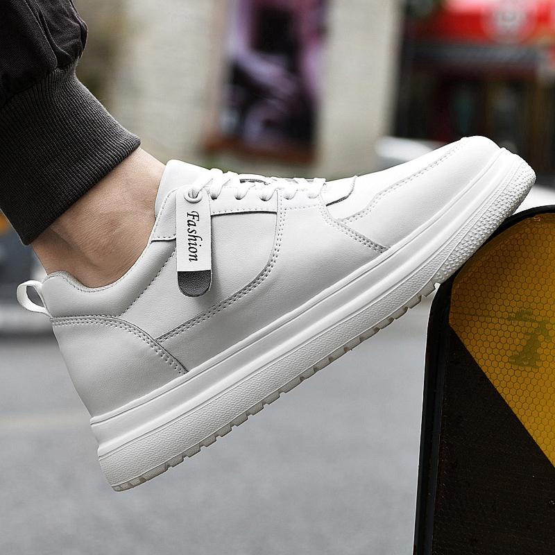 Fashion Outdoor Male Walking Shoes Genuine Leather Low Top Classic Male Shoes 2024 Fashion Men's Elevator Shoes All-match Mens Sneakers