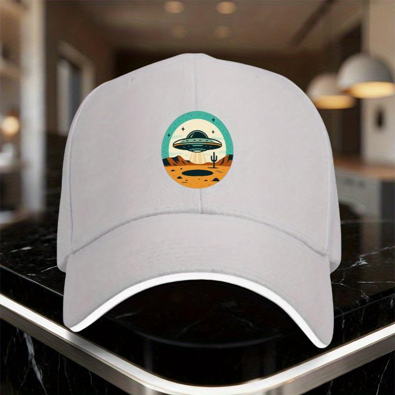 UFO Desert Alien Landing Baseball Cap Adult Polyester Adjustable Casual Unisex Hat