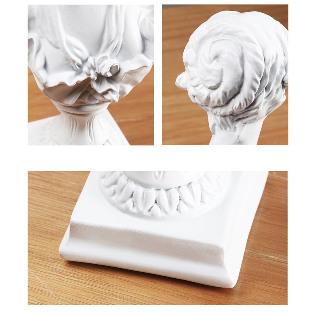 Creative Decoration, Scratch Resistant Girl Head Sculpture Statue, , Bedroom, Living Room, Office