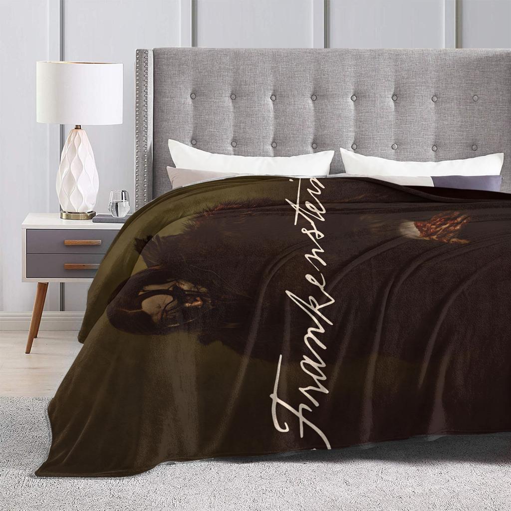 Frankenstein Movie 2025 (1) Flannel Blanket  Warm Throw Blanket for Couch Chair Decorative Fluffy Bedspread Sofa Bed Cover