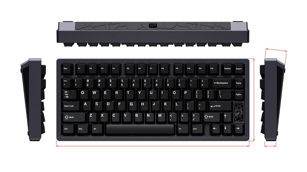 Chilkey Slice75 HE Gaming Keyboard with Rapid Gasket and Gateron Jade Pro Triggers, 8000Hz, Mount, (Gray)
