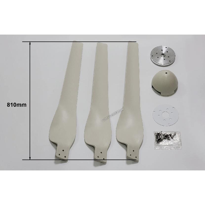 Home Use High Strength Carbon Fibers White Nylon Fiber Wind Turbine Blade Optional Hub Kit for Diy Wind Generator Free Power