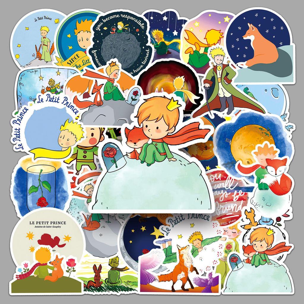Little Prince Cartoon Stickers: 50 Creative Graffiti Designs for Phones & Suitcases