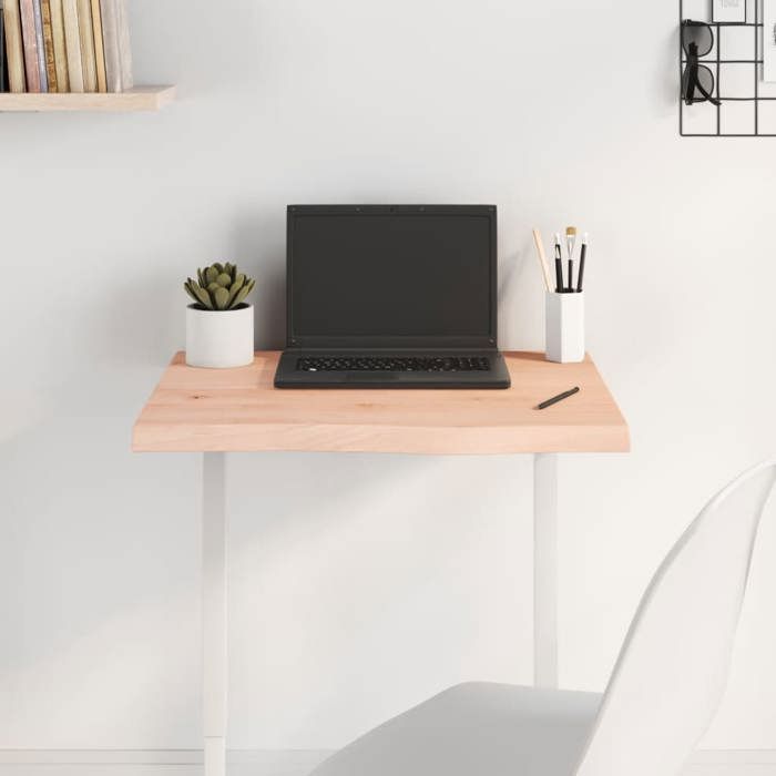 VidaXL Tabletop 60x40x4 Cm Solid Untreated Oak Wood 3156282