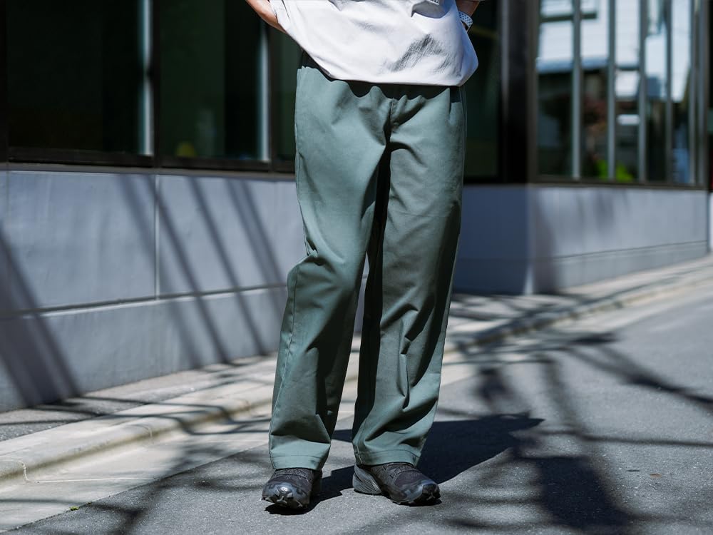 Snow Peak TC Twill Easy Pants and Size L EC-PA-25SU001, Men's Women's Green,