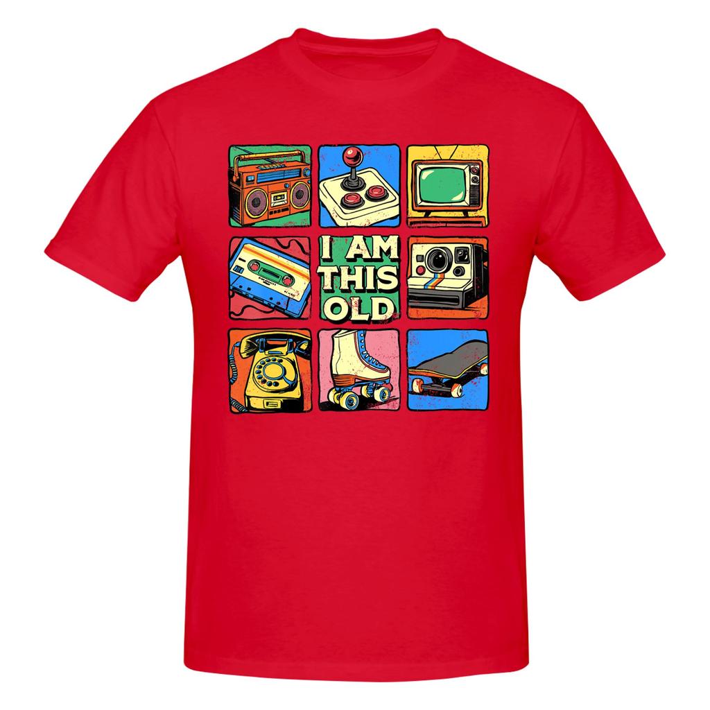 1 Piece I Am This Old Funny 100 Cotton Tshirt Rretro Style Tees Tops For Unisex