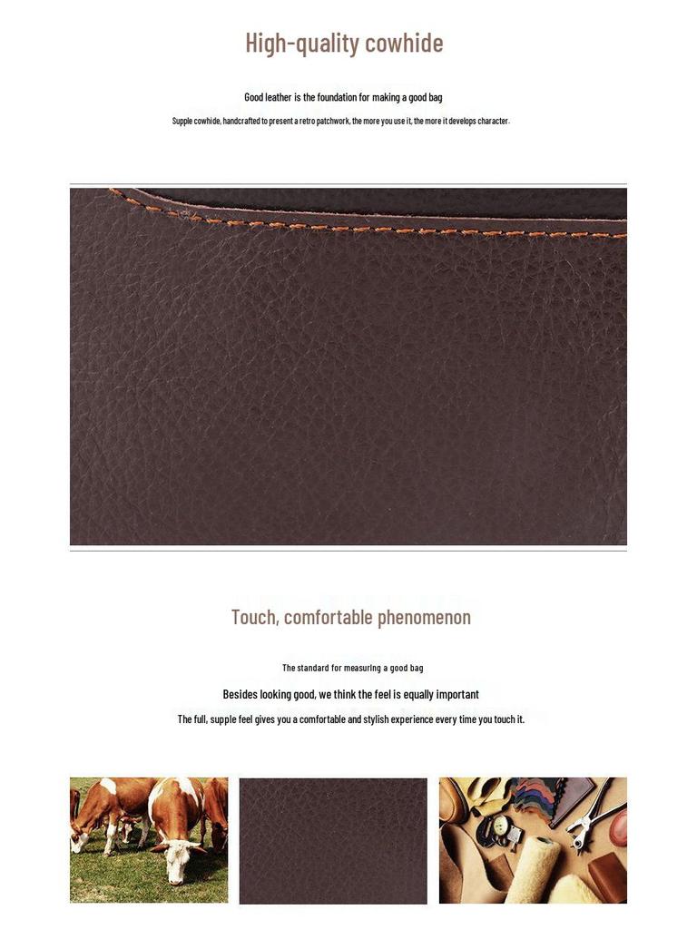 Best-Selling Vintage Men's Leather Wallet: Anti-Theft, Multiple Card Slots, Coin Purse, Multifunctional Design.