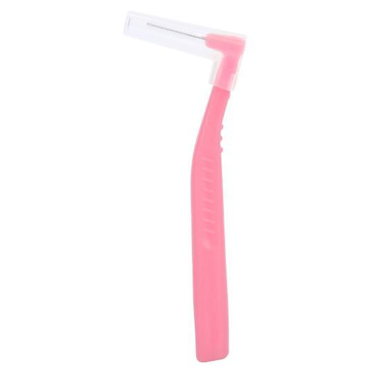 20pcs L Shape Interdental Brush Angle Cleaners  Dental Tool Teeth Cleaning Toothpick Pink 