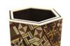 Parquet Hexagonal Pen Hakone Maruyama Bussan Holder, Parquetry,